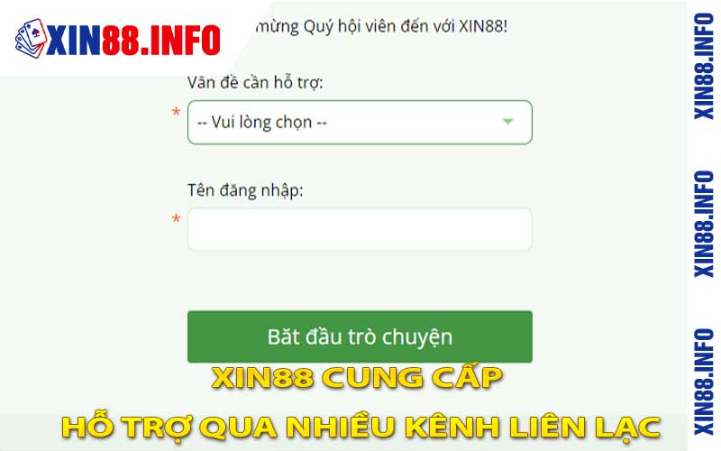 XIN88 cung cấp hỗ trợ qua nhiều kênh liên lạc, đảm bảo phản hồi nhanh chóng và nhiệt tình